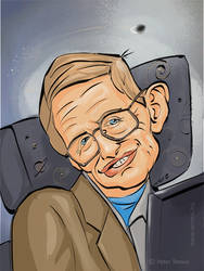 Stephen Hawking Caricature