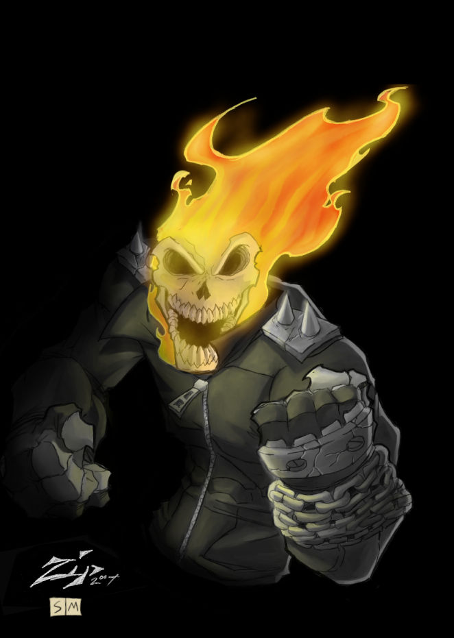 Ghost Rider What Color Ghost Rider Commission Color by JenEricLive on DeviantArt