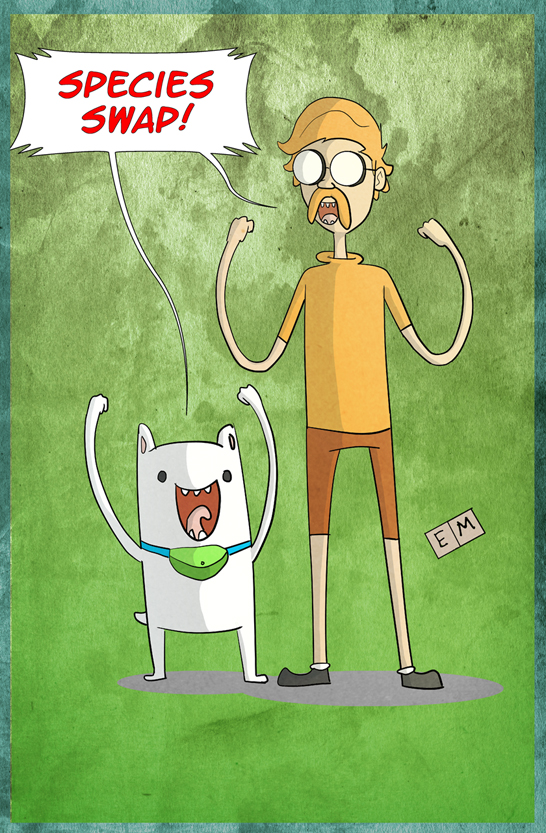 Finn The Dog and Jake The Human