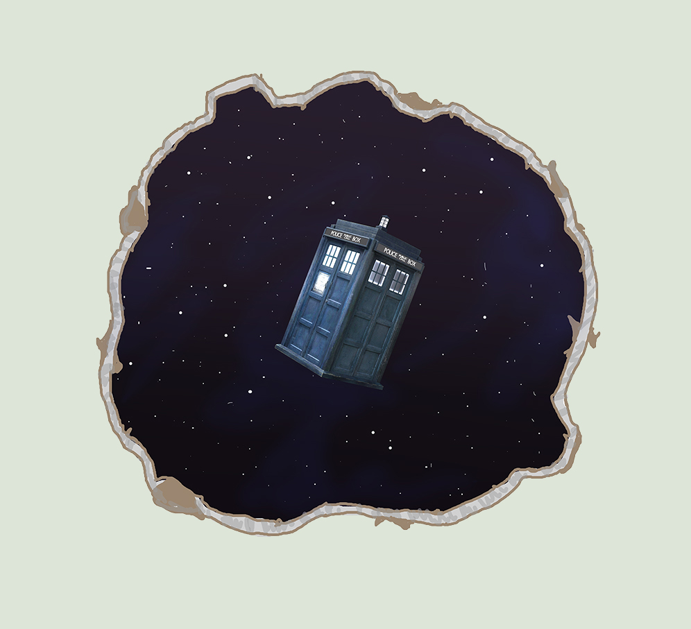 TARDIS Wall Mural Mock Up DA Version