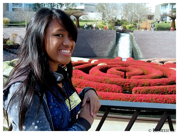 Allison at the Getty's Garden