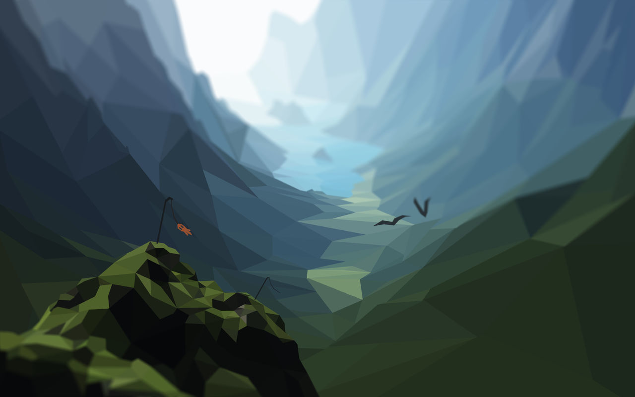 Low Poly Mountains - HD