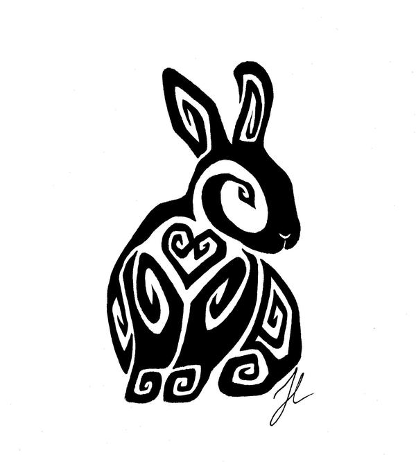 Sitting Bunny Tattoo