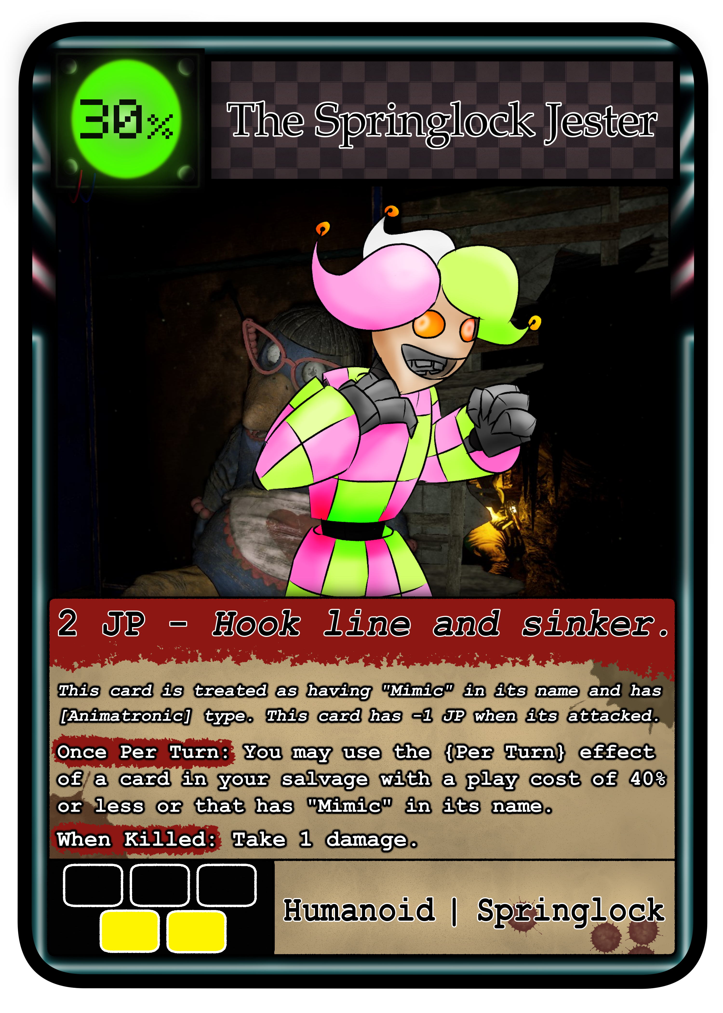 Spring Monster Jester The Springlock Jester by SireSquawks on DeviantArt