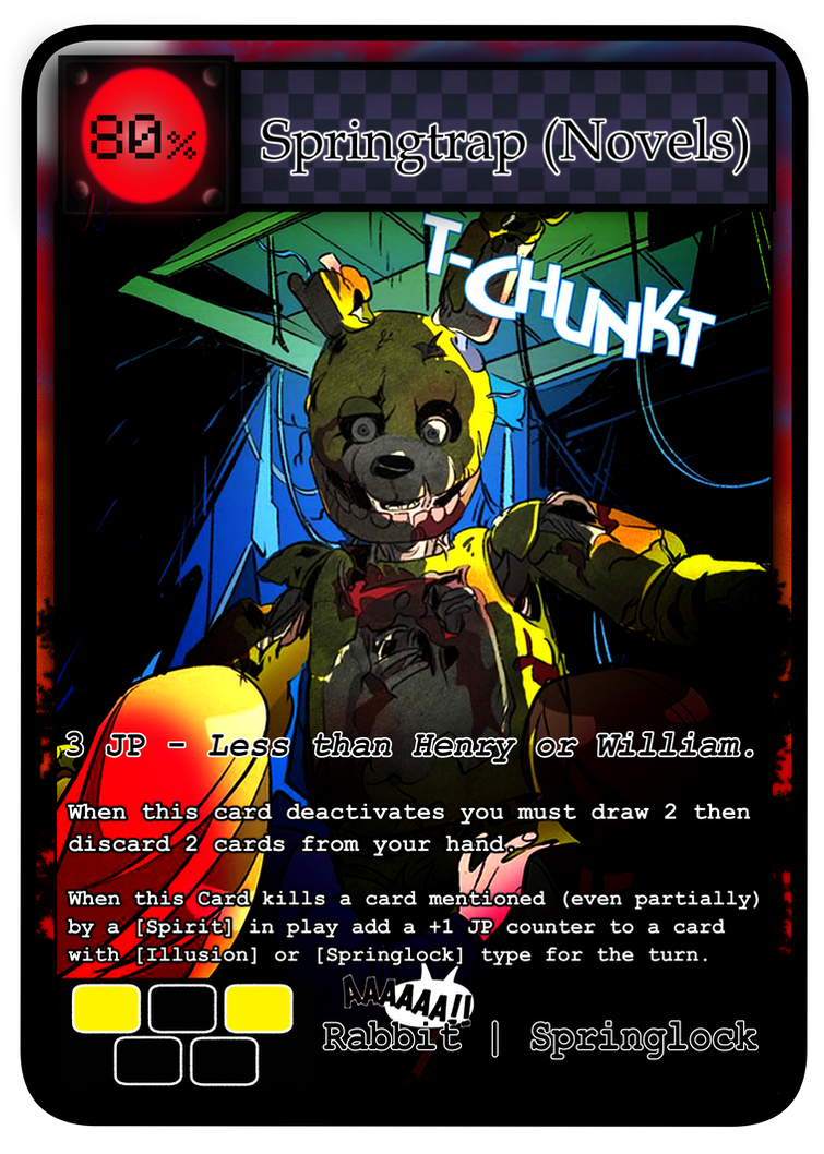 Springtrap (Novels) by SireSquawks on DeviantArt