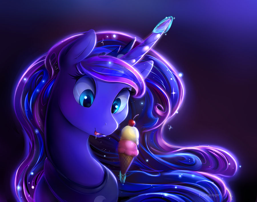 Luna kills an ice cream.