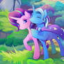 Starlight Glimmer and Trixie close up