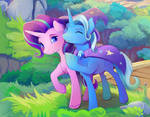 Starlight Glimmer and Trixie close up