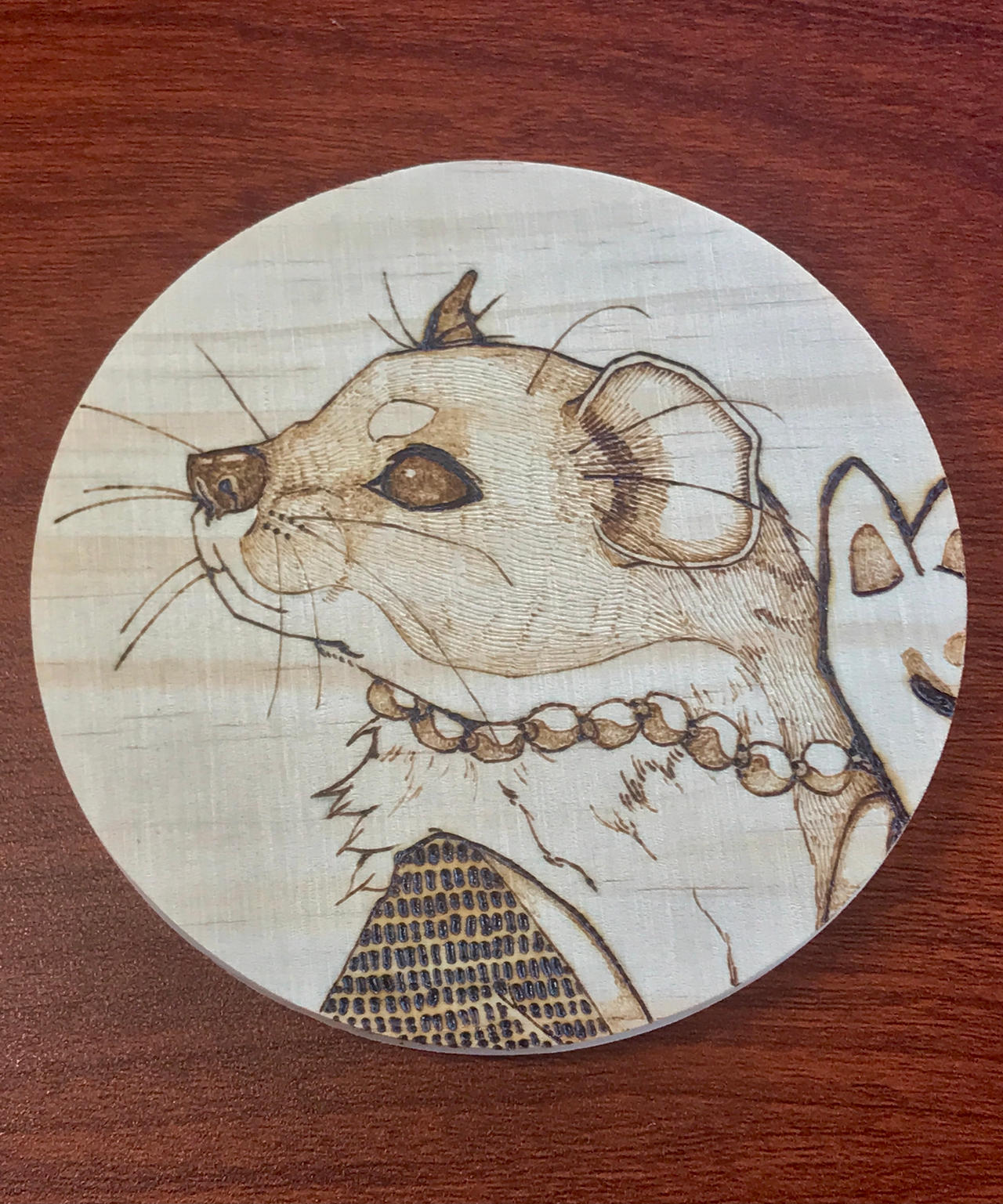 Stoat Pyrography Practise by mercurialfox on DeviantArt