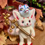 Custom made Kitsune Sylvanian Families figure.
