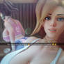 (Overwatch) Giantess Mercy and D.Va got us!