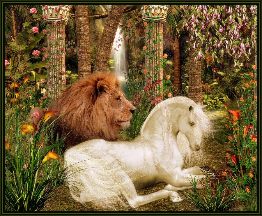 'The Lion And The Unicorn' by sylki51 on DeviantArt