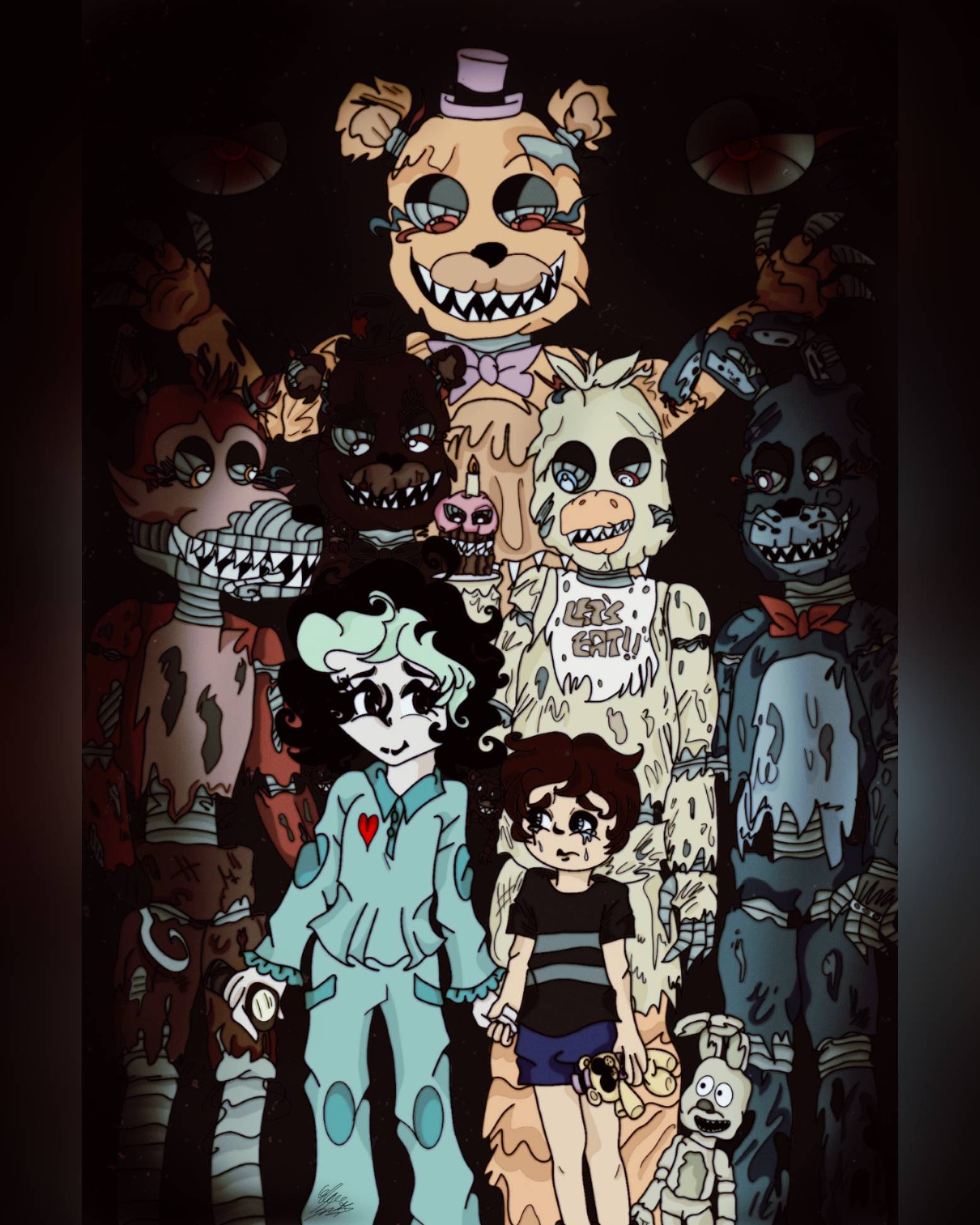 FNAF 4 anime version part 1 by CrazyMegaArtist on DeviantArt