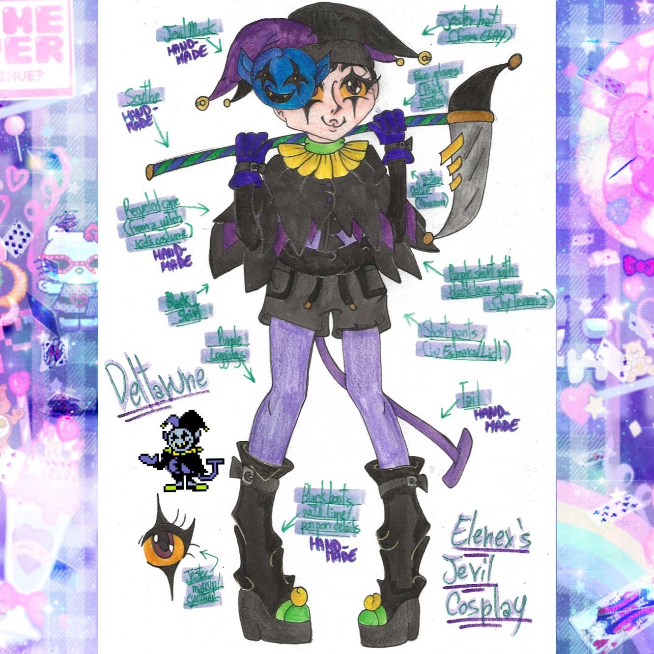 Jevil Undertale Deltarune Cosplay By ElenexInkCartoon On DeviantArt jevil-undertale-deltarune-cosplay-by-elenexinkcartoon-on-deviantart