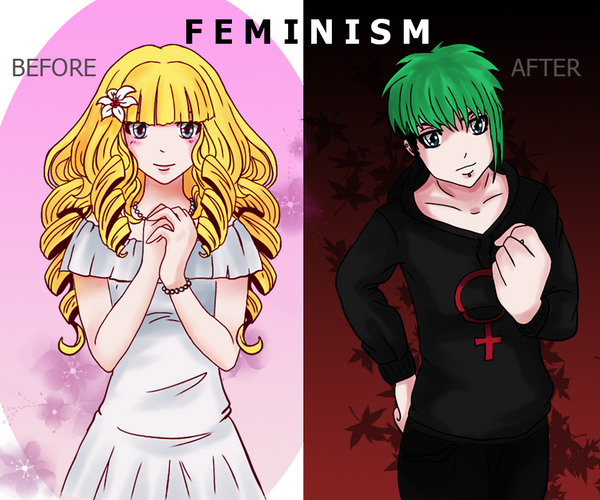 Before/After by DropDeadCake on DeviantArt