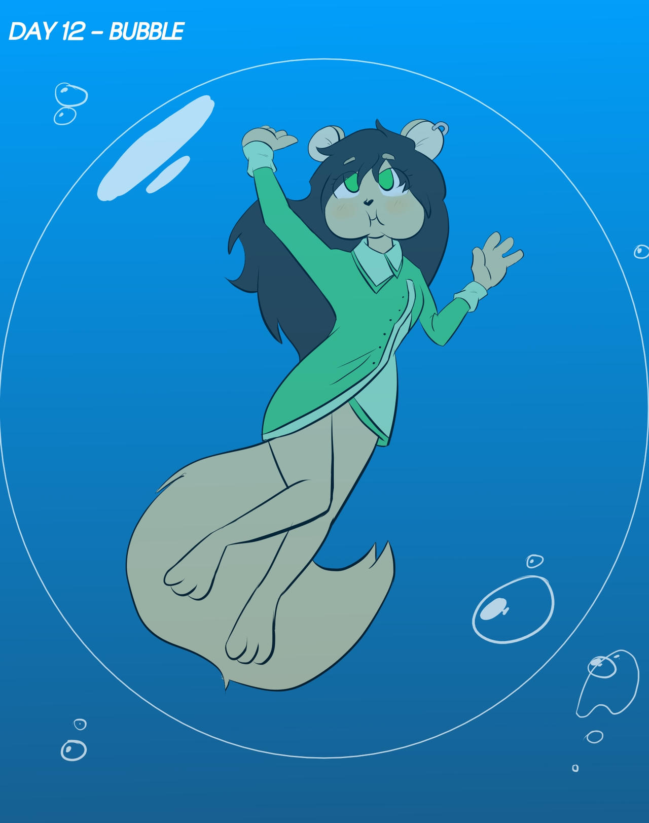 Day 12 - Bubble by AquaGlubs on DeviantArt
