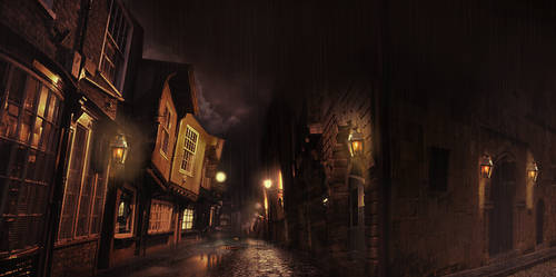 Digital Matte Painting - Concept for a game scene