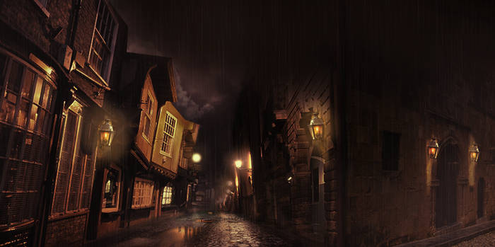 Digital Matte Painting - Concept for a game scene