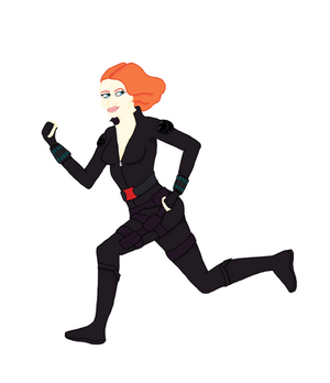 Black Widow Cartoon Version