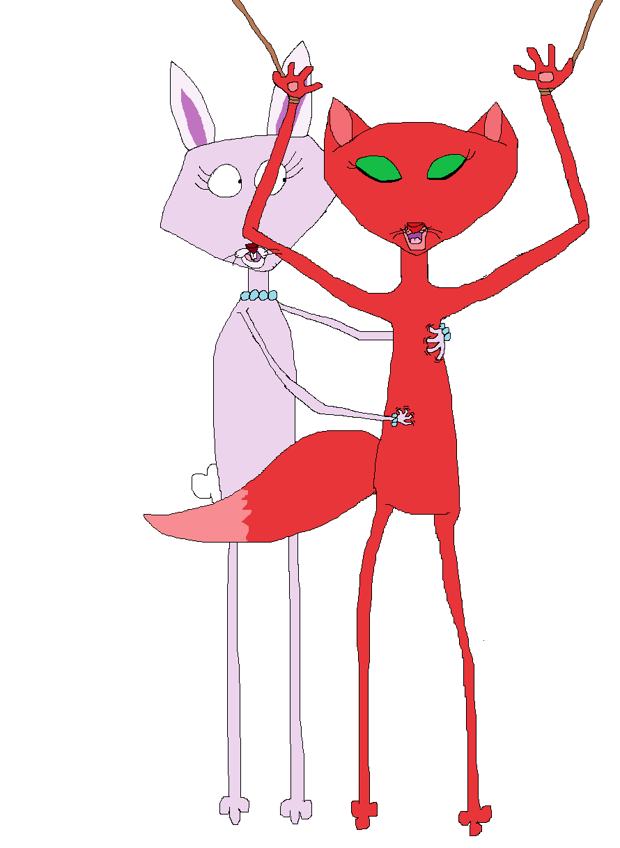 Tickle Rabbits Bunny tickles Kitty by Theweepingwraith on DeviantArt