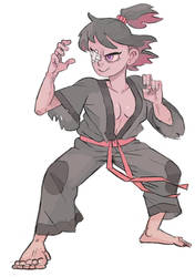 Evil martial arts girl