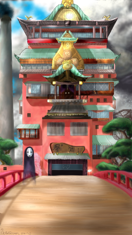 Spirited Away - The Bathhouse by Frootyness on DeviantArt
