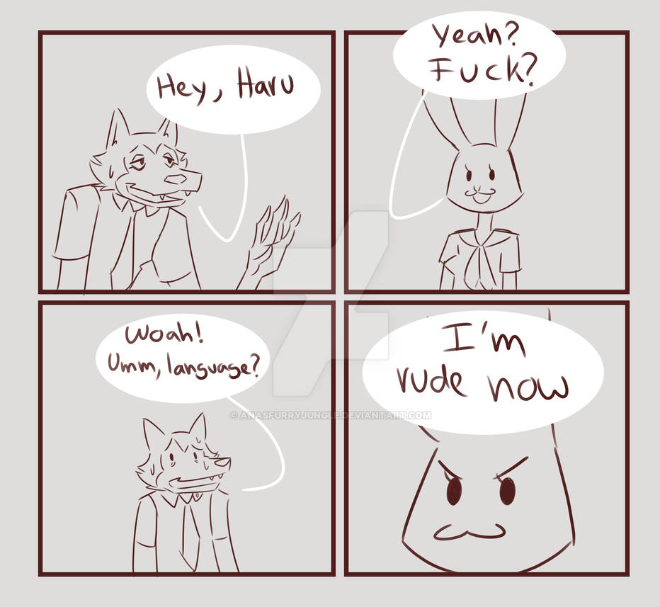 Deviantart Being Rude She rude now by AnasFurryJungle on DeviantArt