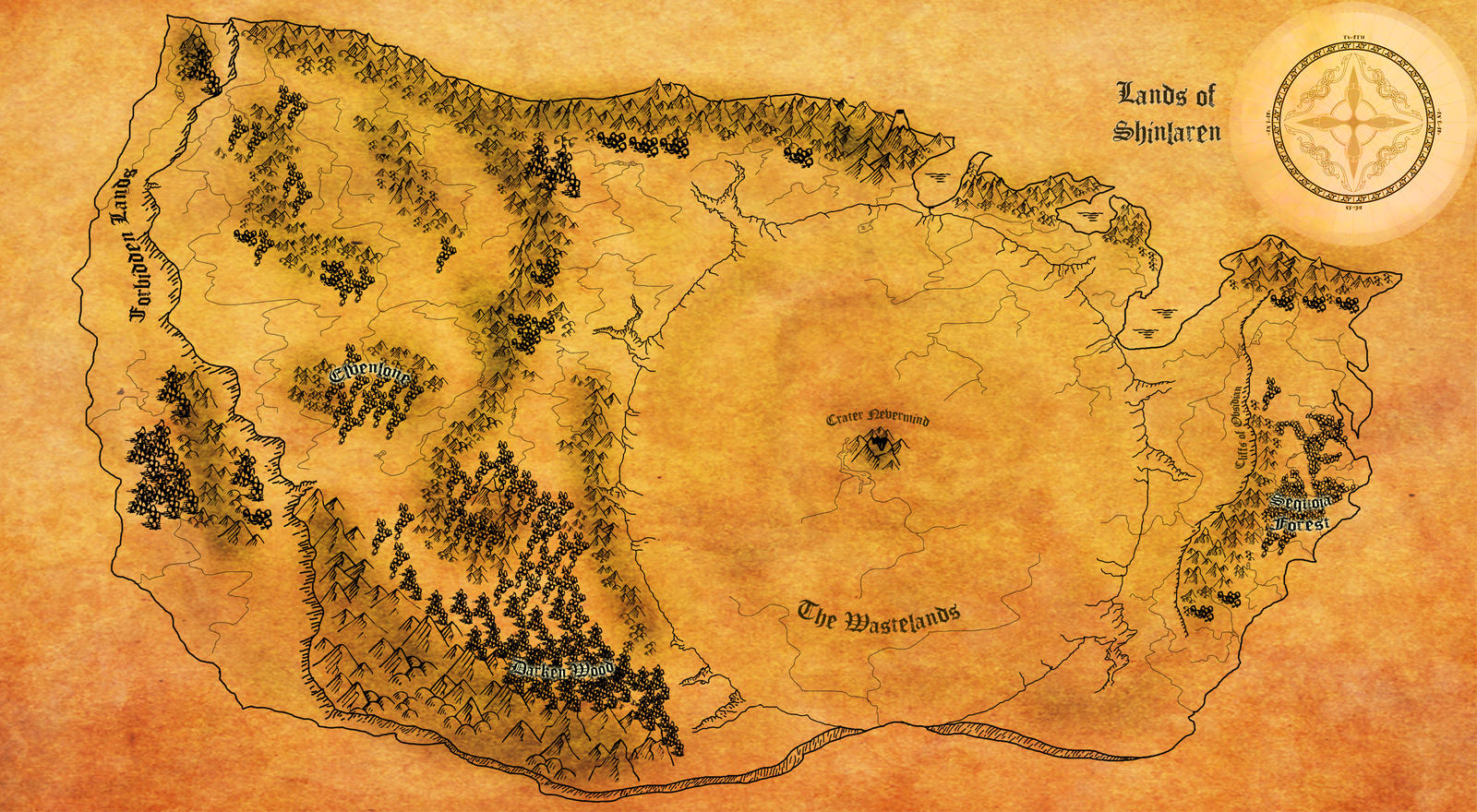 Fantasy map for RPG campaign by therefor-fallen on DeviantArt