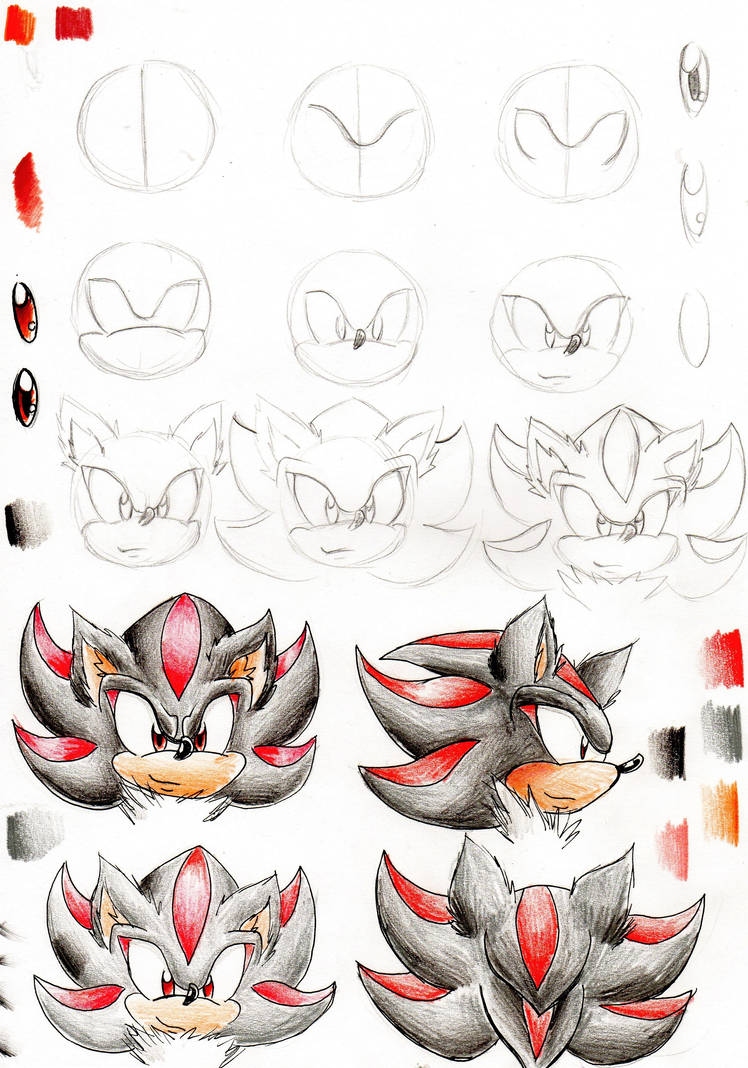 How to Draw Shadow the Hedgehog: PART 1 by no1shadow on DeviantArt