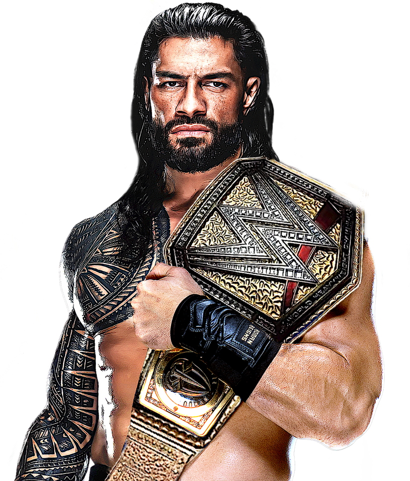 Roman Reigns GOLD Strap World Champion Custom PNG by DecentRenderz on ...