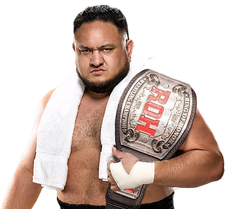 Joe Roh Samoa Joe ROH World Champion Custom PNG by DecentRenderz on DeviantArt