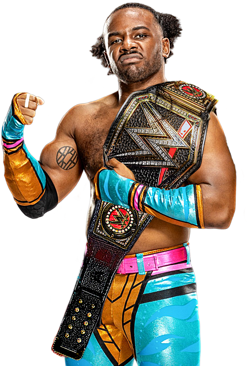 Xavier Woods WWE Champion Custom PNG by DecentRenderz on DeviantArt