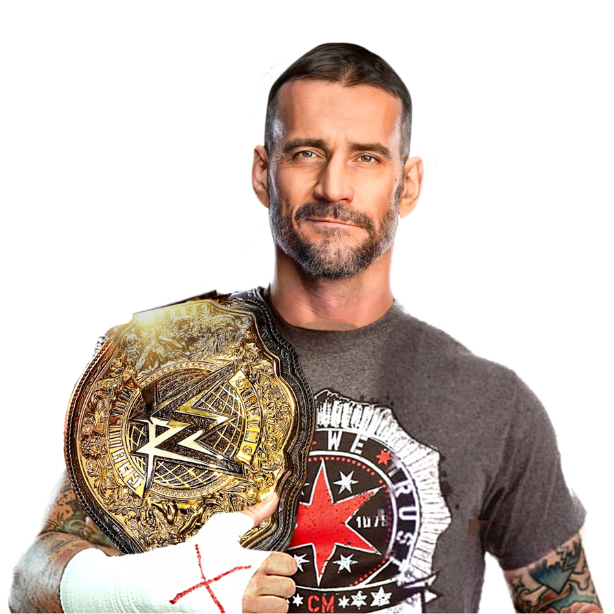 CM Punk World Heavyweight Champion Custom PNG by DecentRenderz on ...