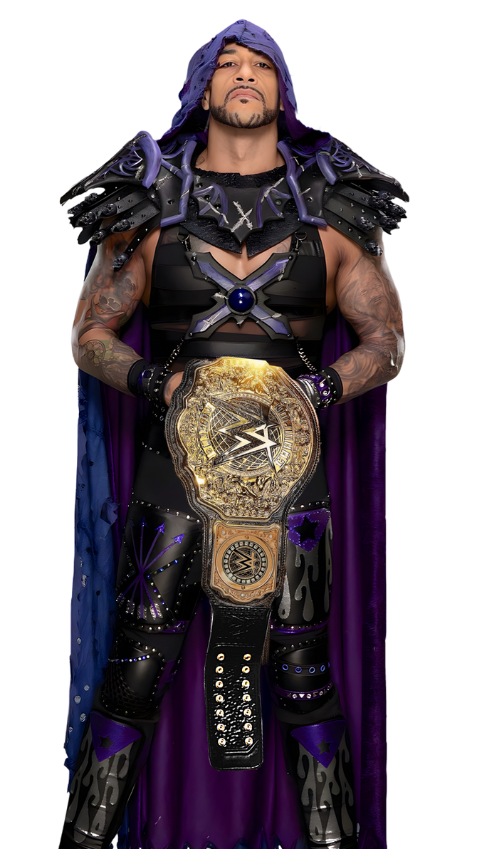 Damian Priest World Heavyweight Champion CustomPNG by DecentRenderz on