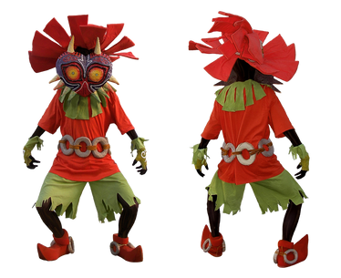 Skull Kid cosplay - front and rear view