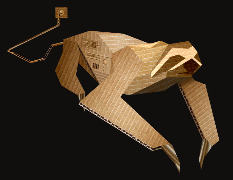 Cardboard sloth computer by Skull-the-Kid on DeviantArt