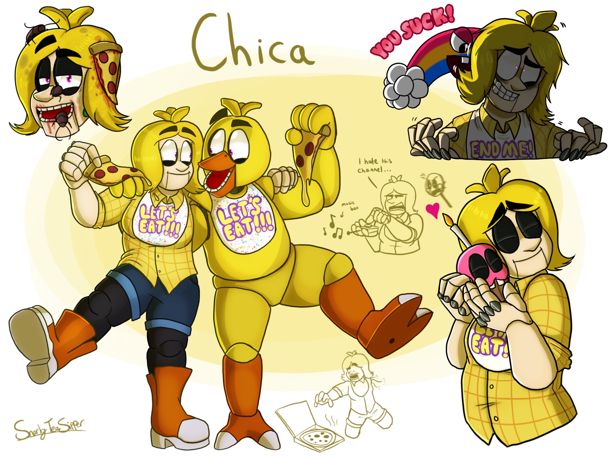 Chica Fnaf Fanart Human 