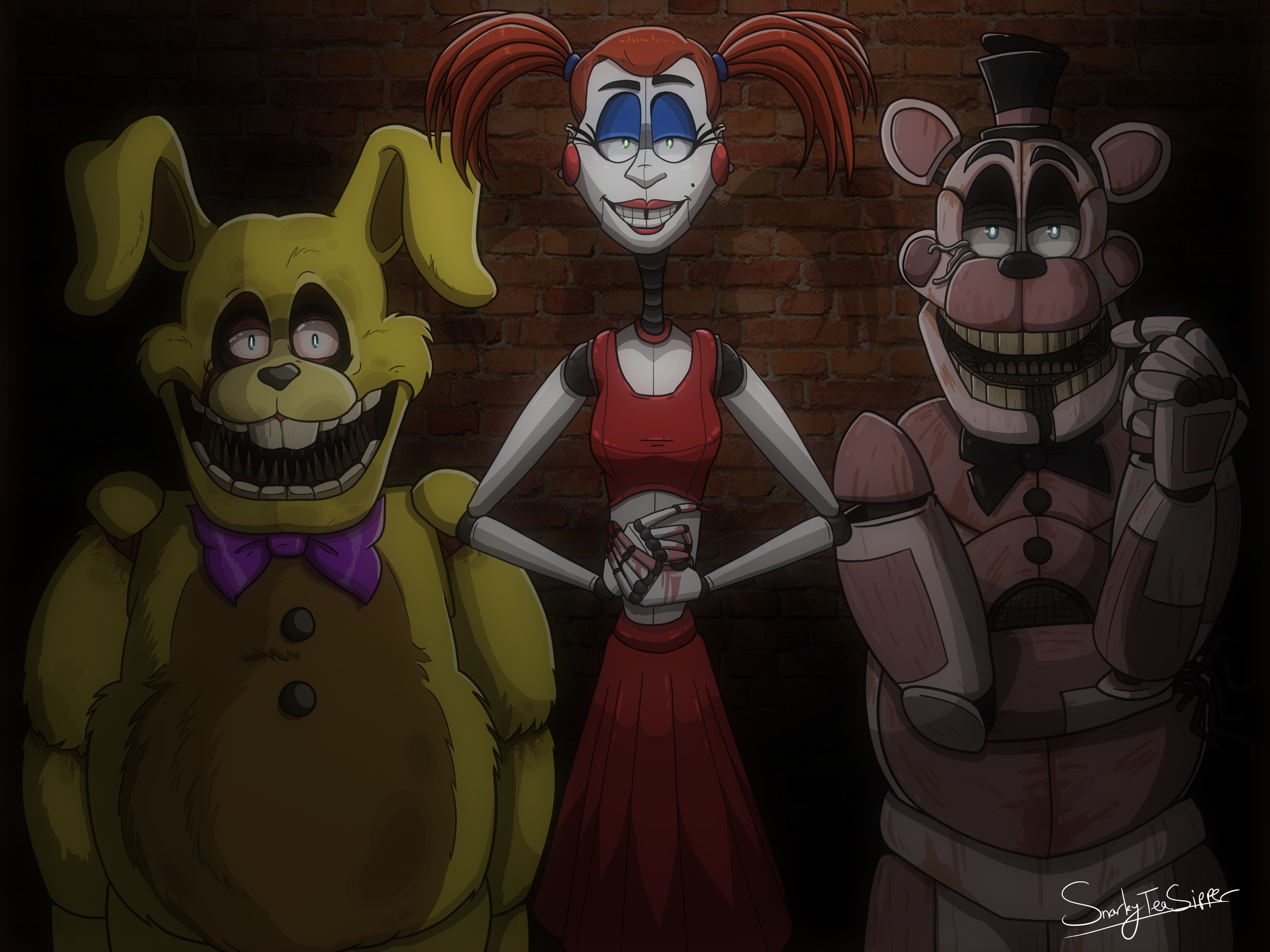 Into The Pit illustration : r/fivenightsatfreddys