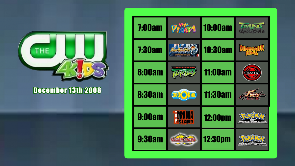 CW4Kids Lineup Dec 13th 2008 Onion verse AU By OnionMastori On cw4kids-lineup-dec-13th-2008-onion-verse-au-by-onionmastori-on