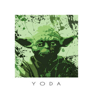 Star Wars splash portrait II - Yoda