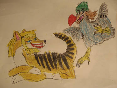 Sammy and Shawn as creatures from the recent past