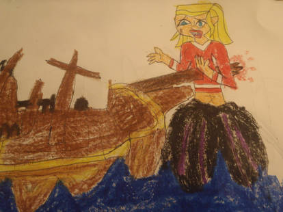 Amy's Disney Death: Skewed by a sailing ship