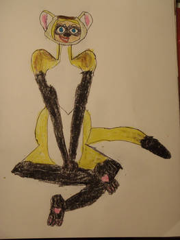 Sammy as a Black-Footed Ferret