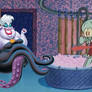 Ursula drops by at  Squidward's house