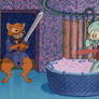 Martin the Warrior drops by at Squidward's House
