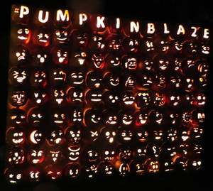 Jack-O'-Lantern Blaze: Pumpkin Blaze Wall