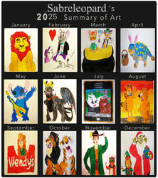 Sabreleopard's 2025 Art Summary