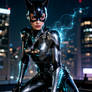 Catwoman in Silver Scarab Armor
