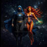Blue Warlock and Starfire