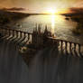 Waterfall Castle matte art